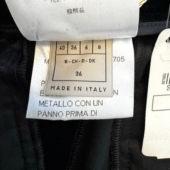 Emilio Pucci Velvet Maxi Skirt High Back Slit Black IT40 US6 NWT Made in Italy - Picture 11 of 13